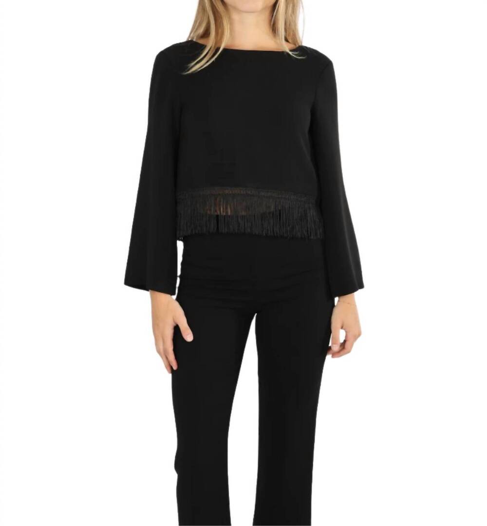 NEW POSSE women's bianca blouse in black